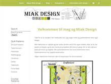 Tablet Screenshot of miakdesign.com